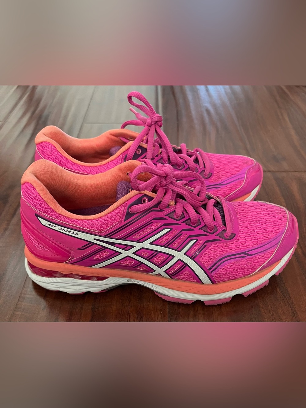 ASICS GT-2000 5 Pink & Coral Gel-Cushion Running Shoes